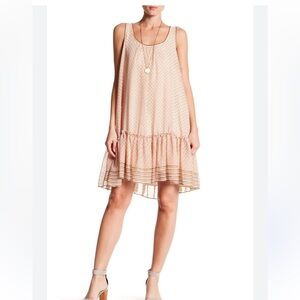 Max Studio Sleeveless Loose Fit Ruffle Mini Dress